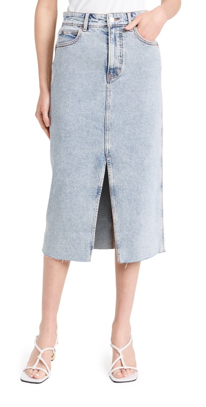 Veronica Beard Jean Victoria Long Midi Skirt Silverwood Spark