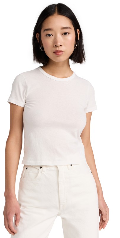 SLVRLAKE Baby Tee Natural White