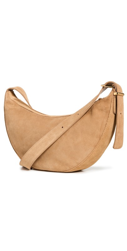 Madewell Essentials Crescent Sling Tawny Khaki Suede