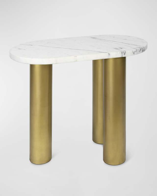 Gabrielle Marble End Table