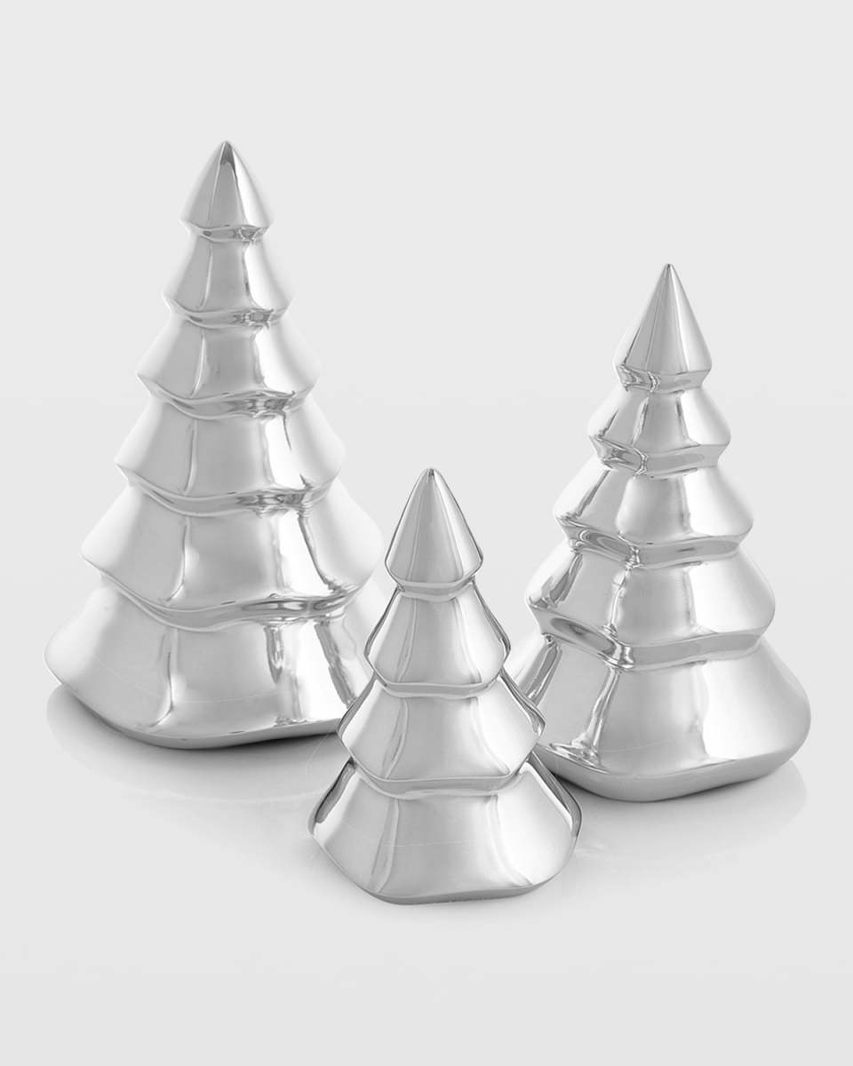 Mini Christmas Tree Figurine Trio