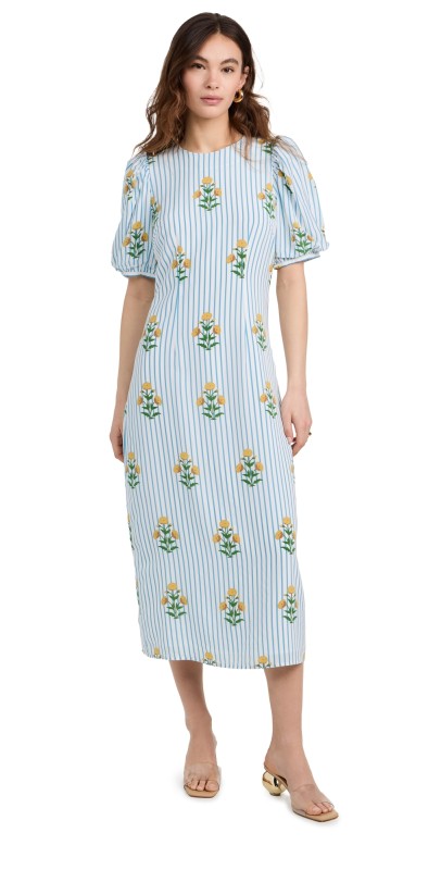 RHODE Wanda Dress Poppy Stripe