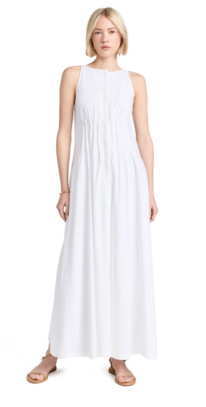 87Origins Fehintola Pleat Dress White