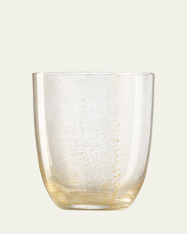 Aliseo Gold Leaf Water Glass, 12.5 oz.