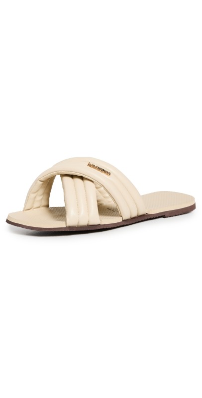 Havaianas You NYC Slides Sand Grey