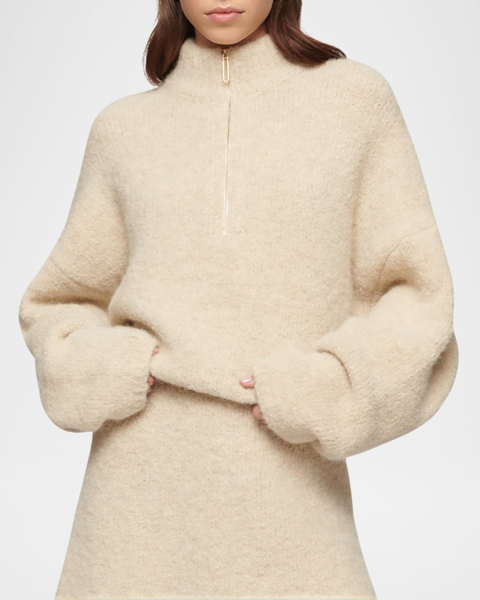 Boyd Boucle Half-Zip Sweater