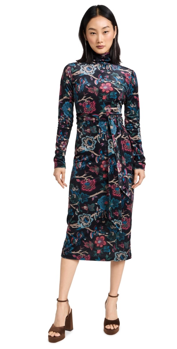 Cara Cara Piper Dress Black Baroque Floral