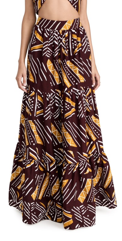 Chen Burkett Batik Maxikirt Multi