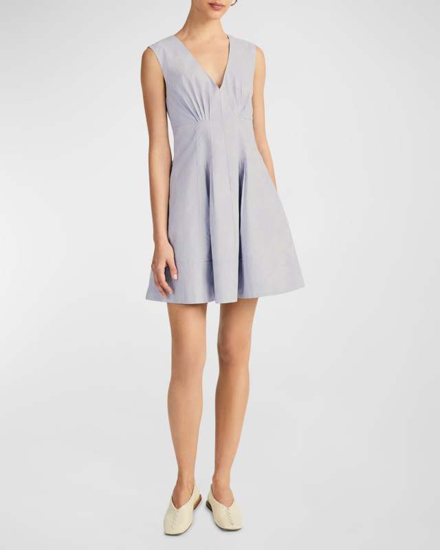 Concha Sleeveless V-Neck Mini Dress