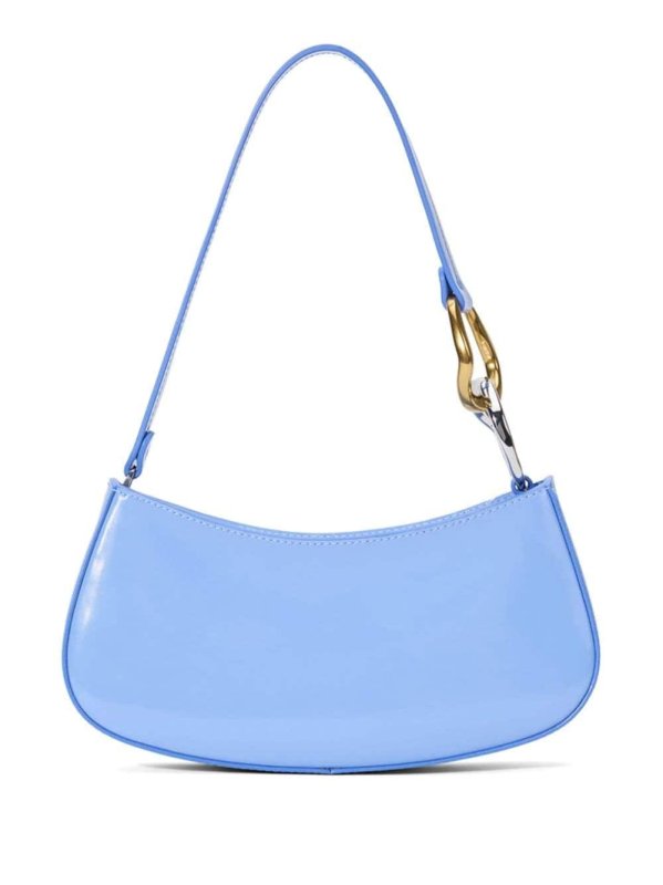 Ollie patent-leather shoulder bag
