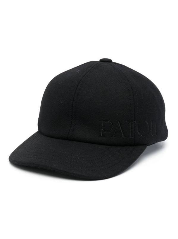 embroidered-logo felt cap