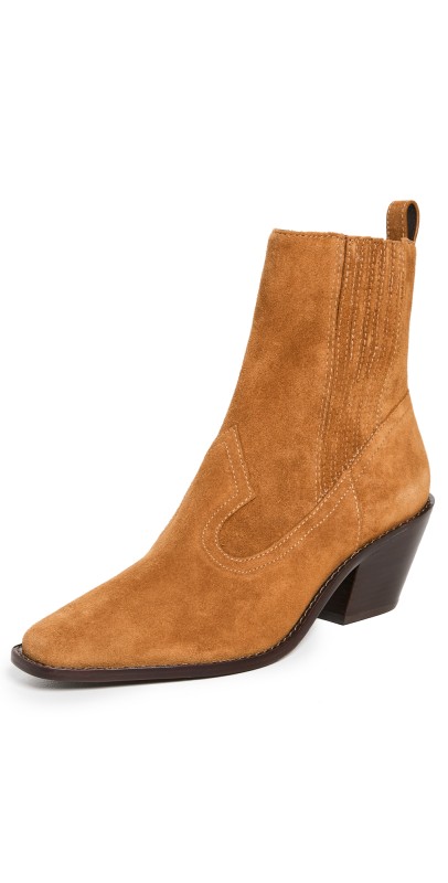 Tory Burch Western Ankle Boots 45mm Rhum