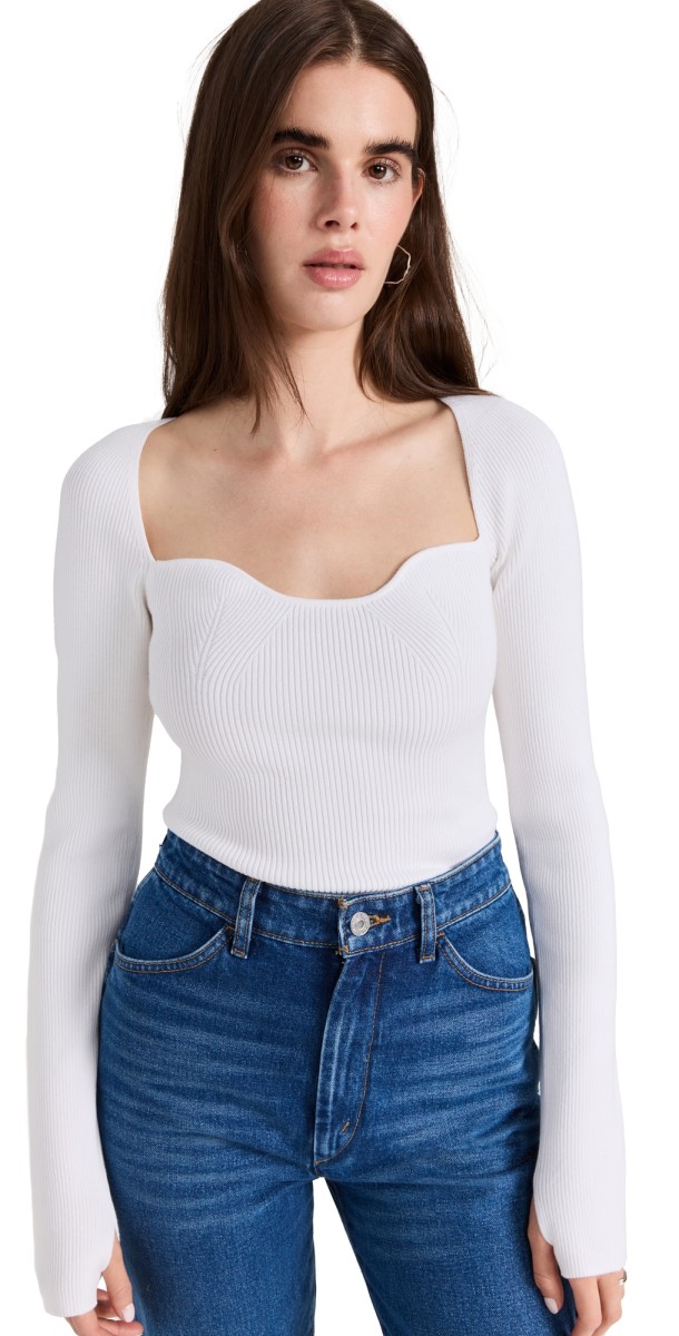 Pistola Denim Taryn Top Ivory
