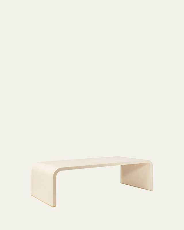 Faux Shagreen Coffee Table