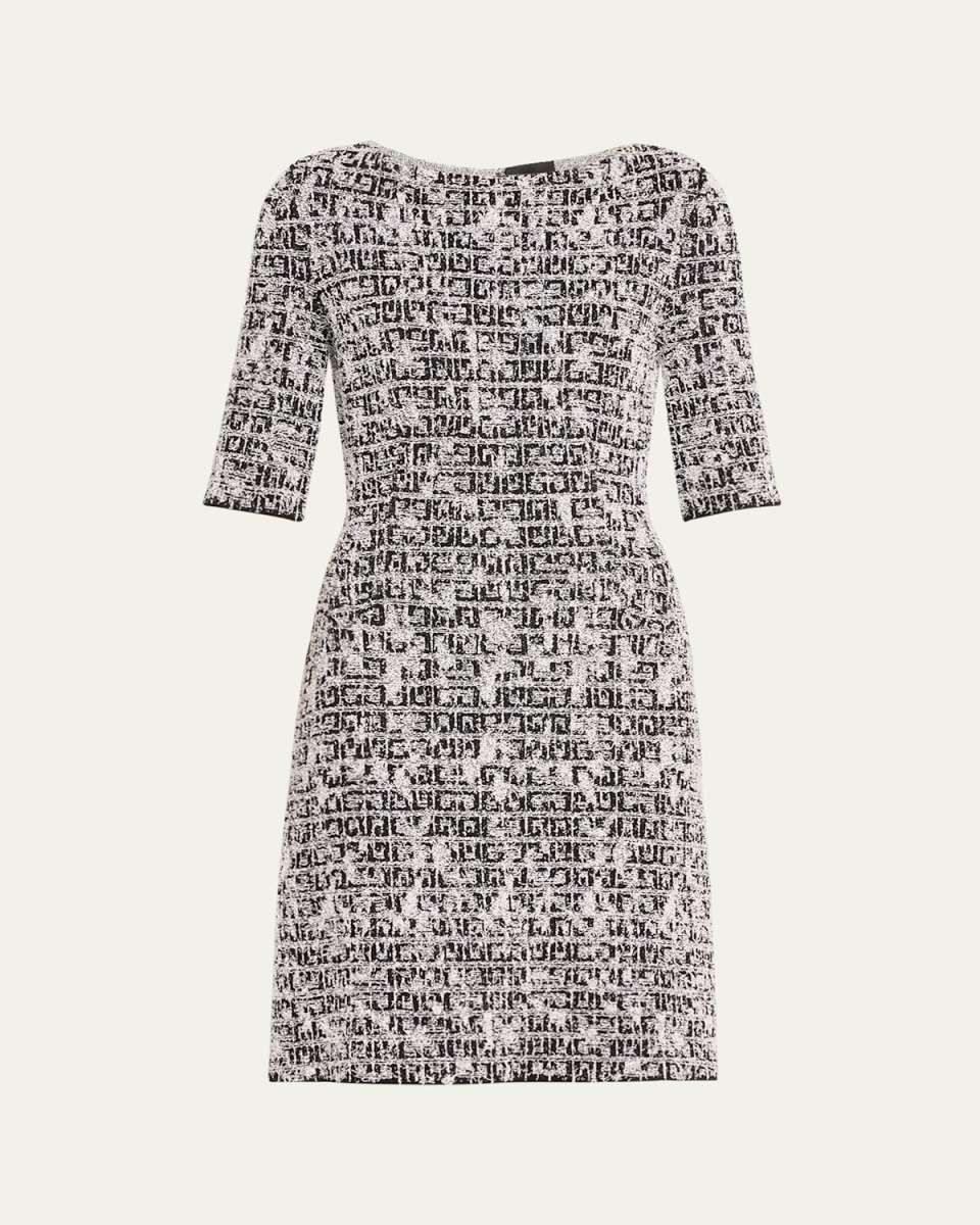 A-Line Short Sleeve Mini Dress