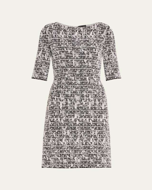 A-Line Short Sleeve Mini Dress