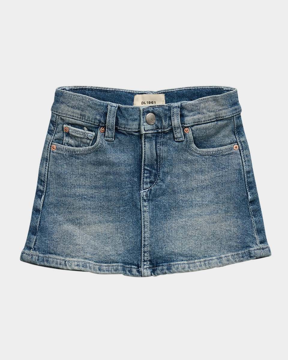 Girl's Jenny Denim Mini Skirt, Size 2-6