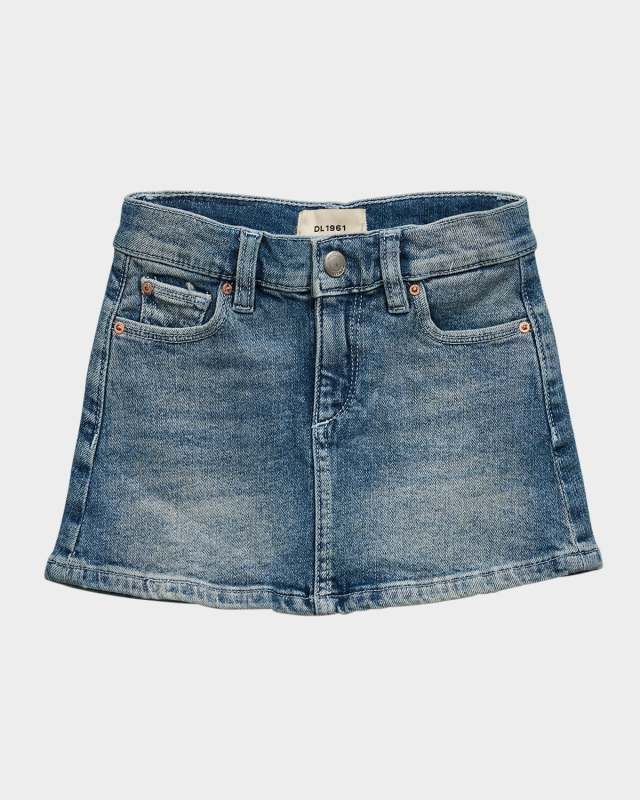 Girl's Jenny Denim Mini Skirt, Size 2-6