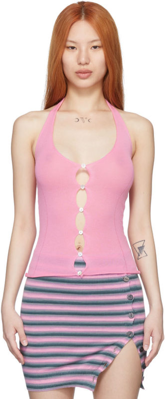 Gimaguas Cut-out Halter-neck Top