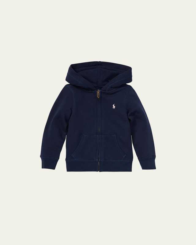 Girl's Drapey Terry Zip Hoodie, Size 2-6X