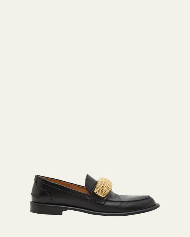 Popcorn Metal-Strap Classic Loafers