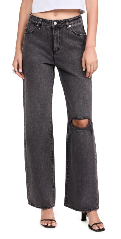 Rolla's Kate Worn Baggy Jeans Vintage Black
