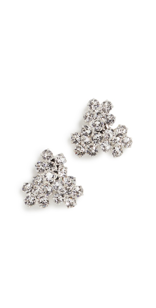 Jennifer Behr Violet Stud Earring Crystal
