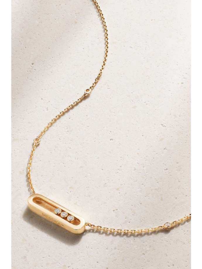 MESSIKA Baby Move 18-karat gold diamond necklace