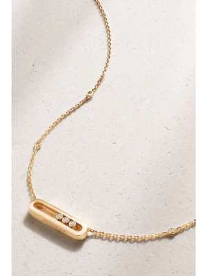 MESSIKA Baby Move 18-karat gold diamond necklace