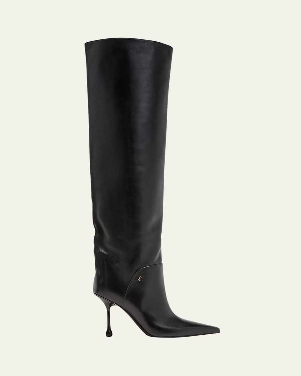 Cycas Leather Over-The-Knee Boots