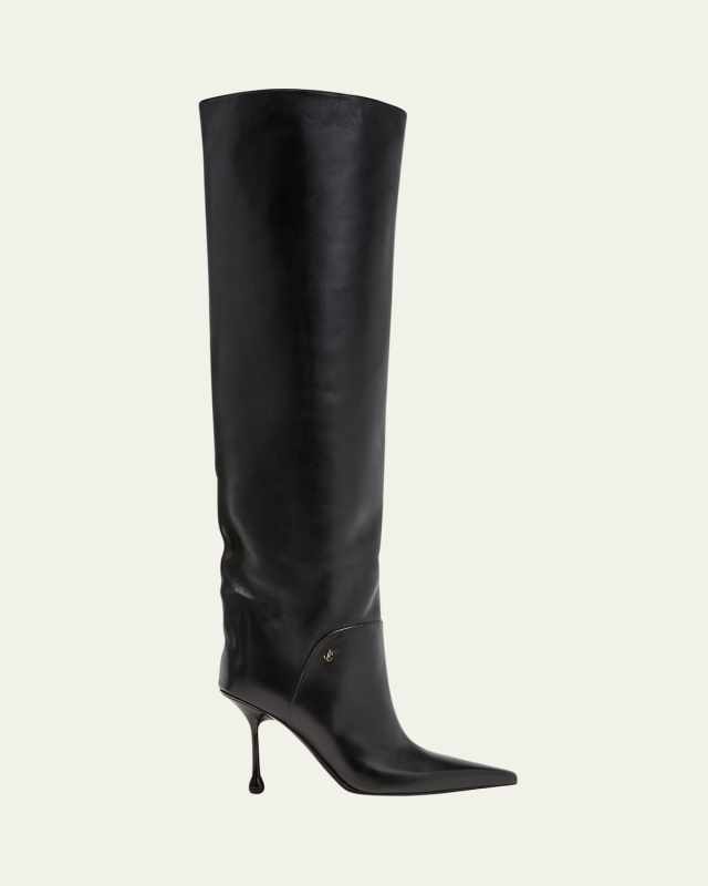 Cycas Leather Over-The-Knee Boots