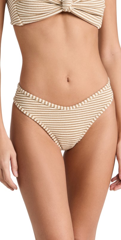 Montce Lulu Bikini Bottoms Neutral Stripe