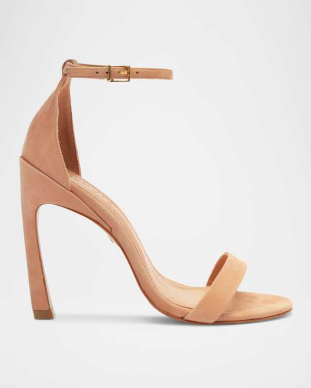 Cadey Lee Suede Ankle-Strap Stiletto Sandals