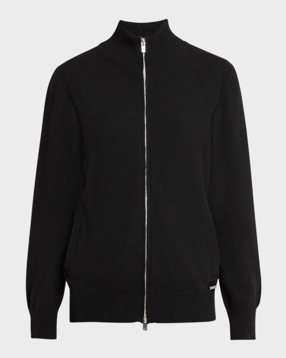 Cashmere Knit Zip Jacket