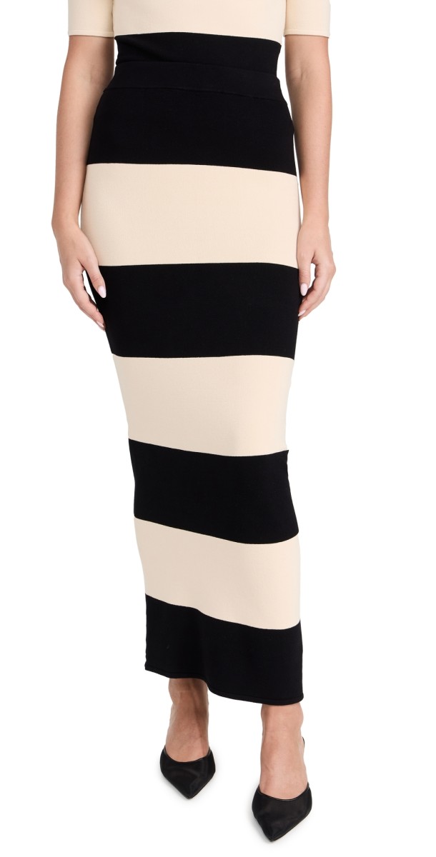 POSSE Theo Skirt Cream & Black