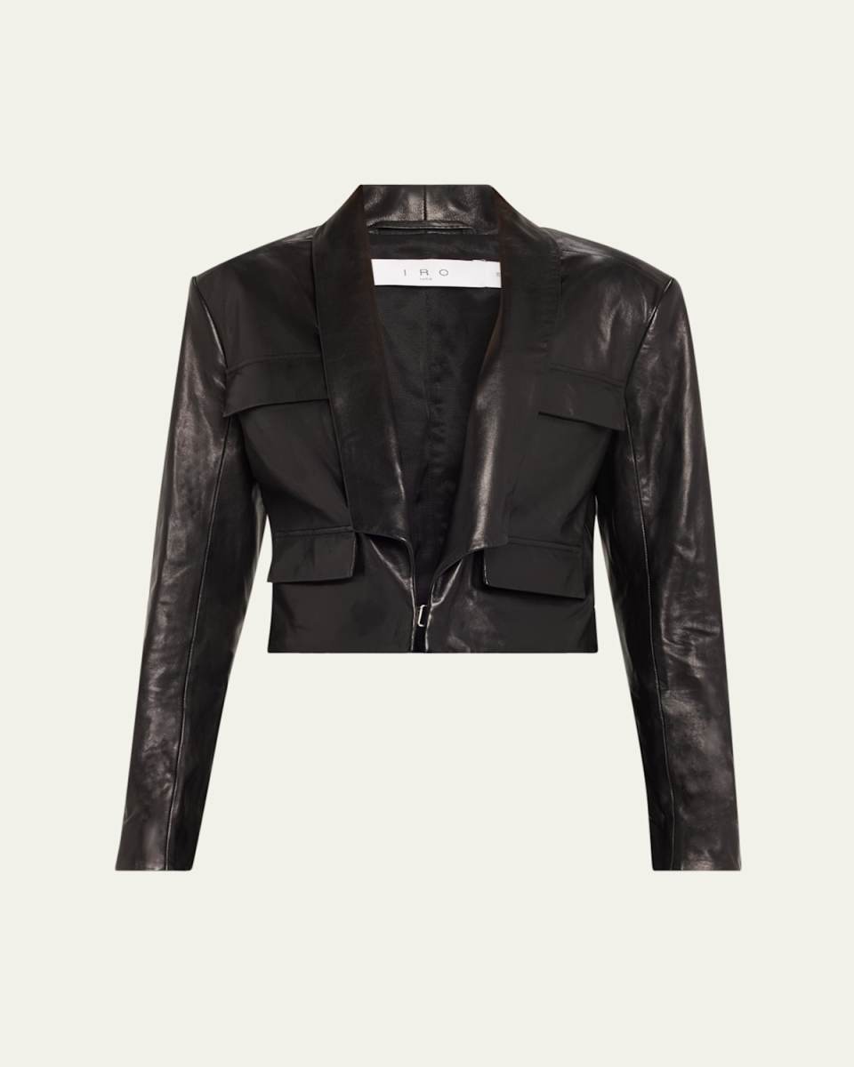 Cybele Cropped Leather Jacket