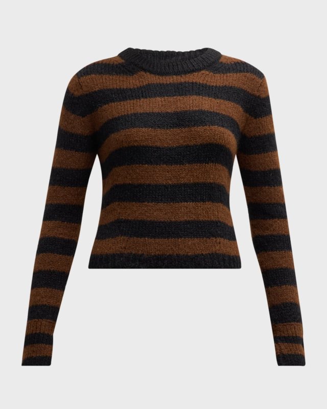 Ava Slim Stripe Knit Sweat