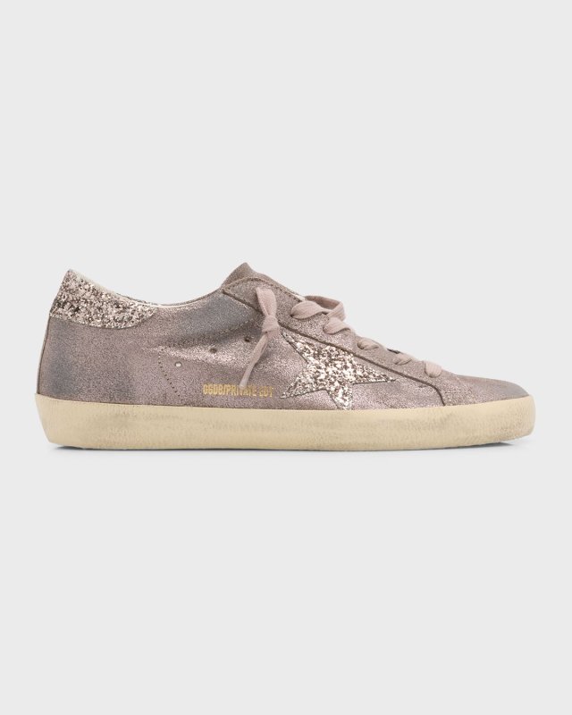 Superstar Metallic Glitter Low-Top Sneakers