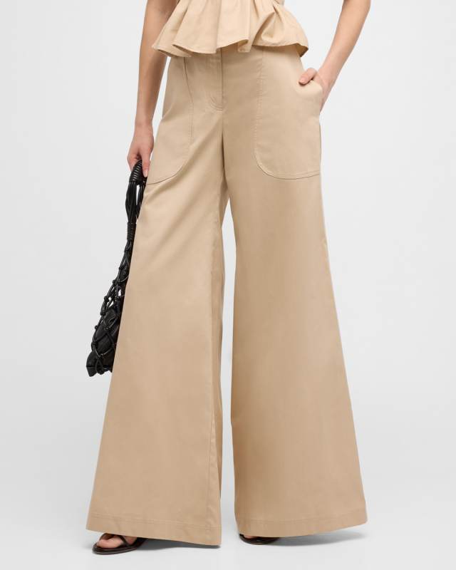 Oslo Wide-Leg Puddle Pants