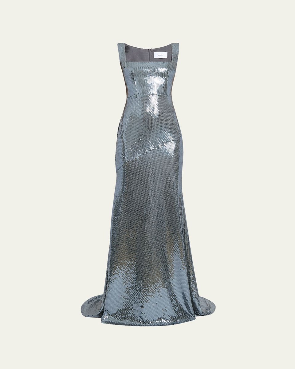 Sequin Portrait Gown