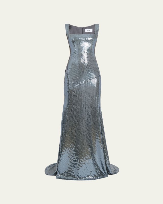 Sequin Portrait Gown