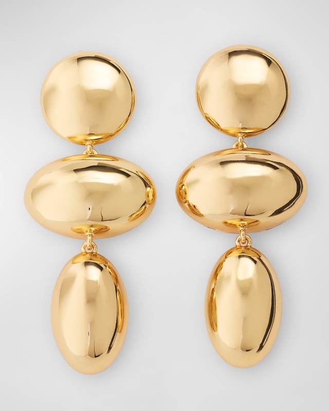 Mira Gold-Plated Drop Earrings