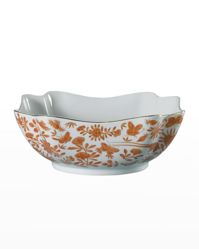 Sacred Bird & Butterfly Square Large Bowl