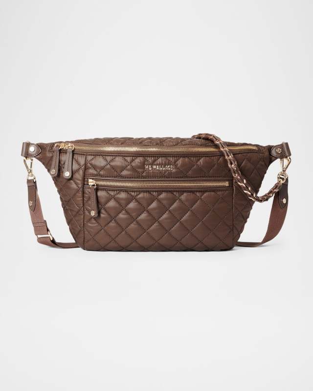 Crosby Quilted Nylon Sling Crossbody Bag