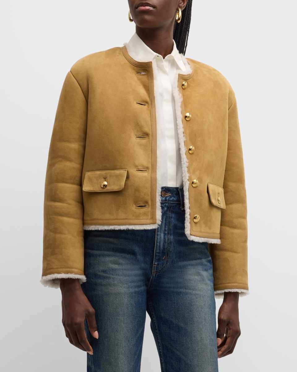 Zanie Lamb Shearling Short Coat