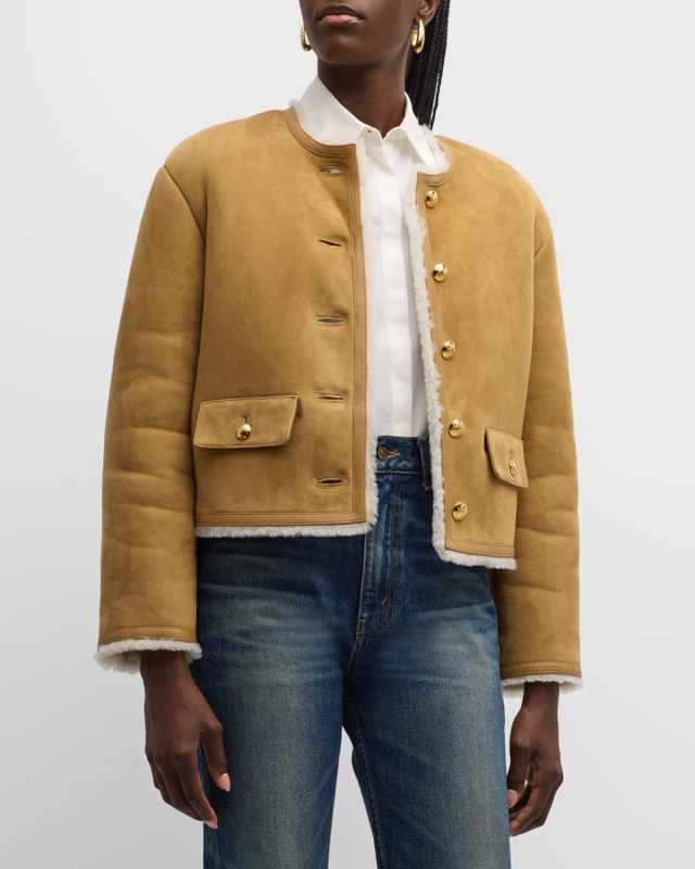 Zanie Lamb Shearling Short Coat