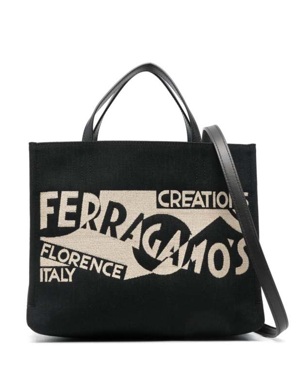 small Venna-jacquard tote bag