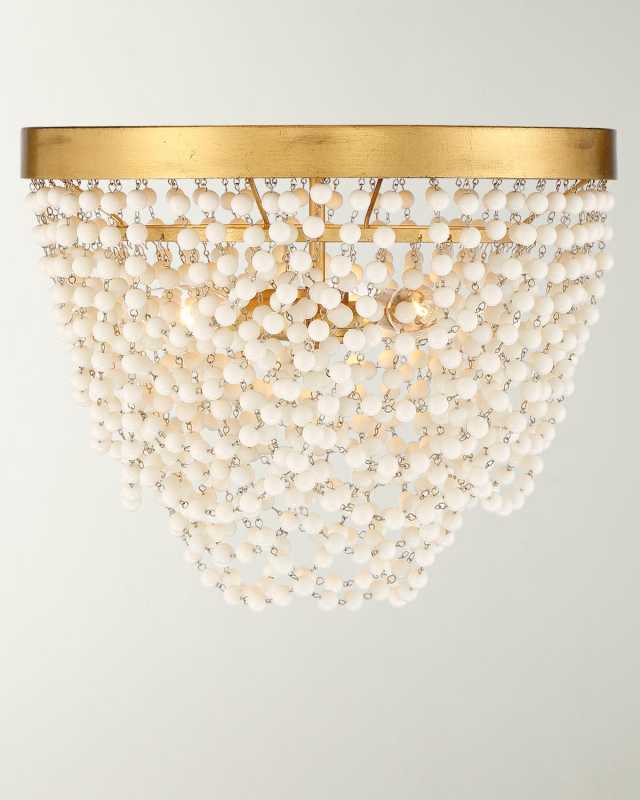 Fiona 3-Light Antique Gold Ceiling Mount