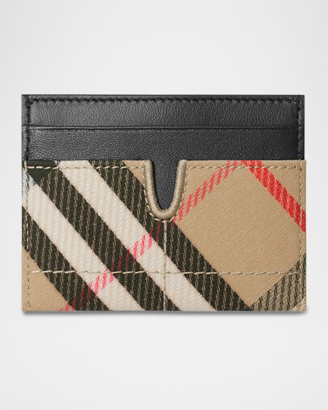 Snip Check Canvas Card Holder