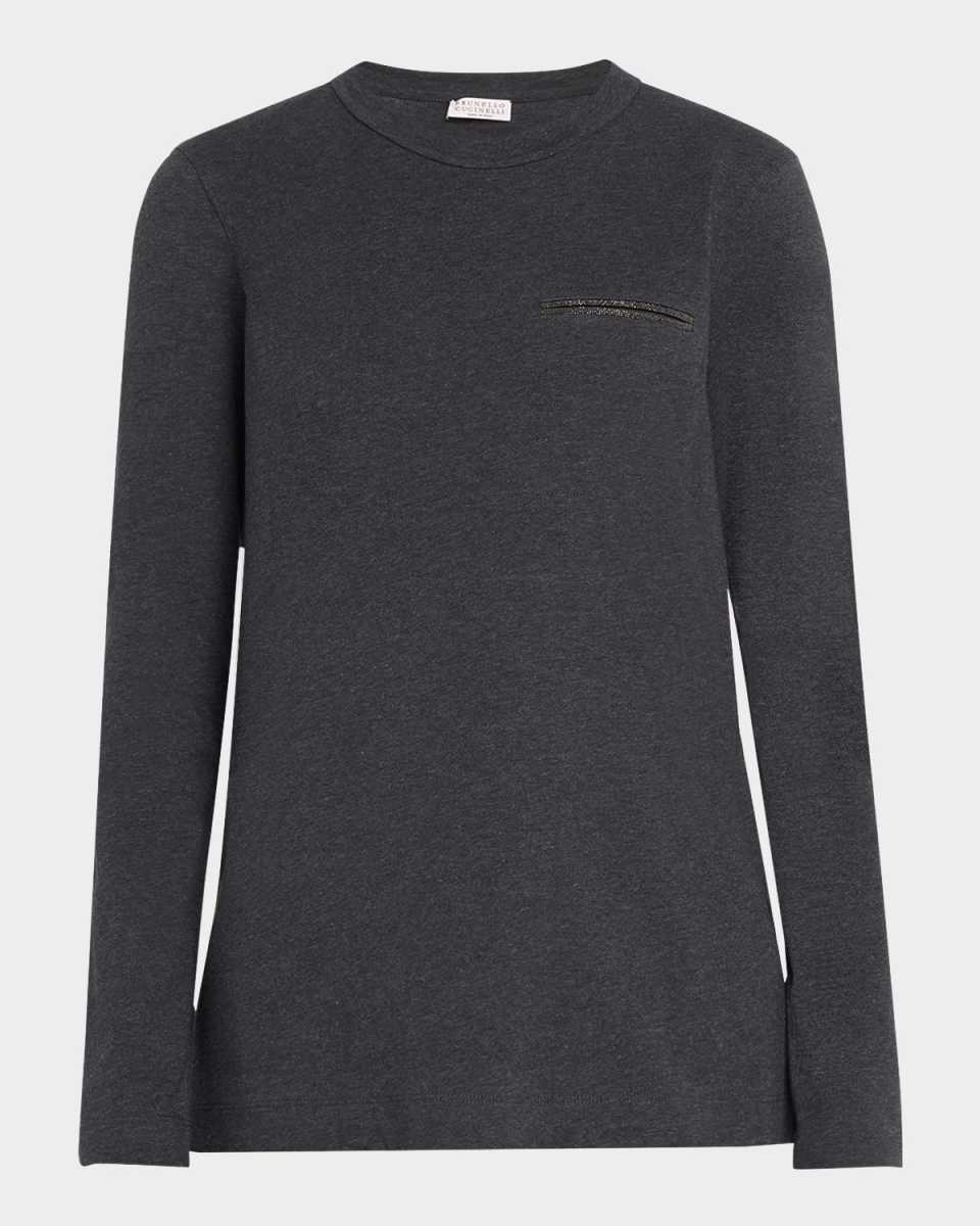 Monili-Pocket Long-Sleeve T-Shirt